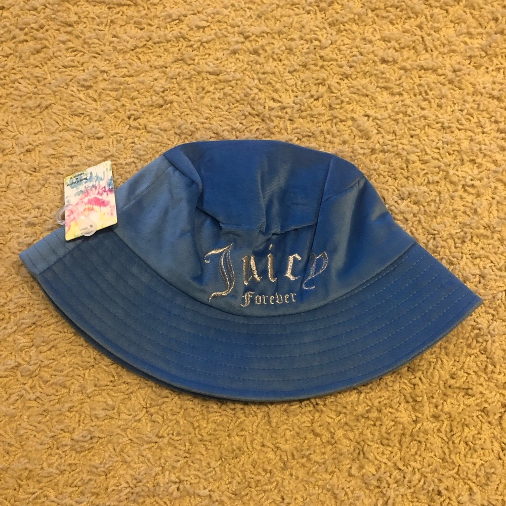 Forever 21 x Juicy Couture Blue Bucket Hat with Classic Silhouette